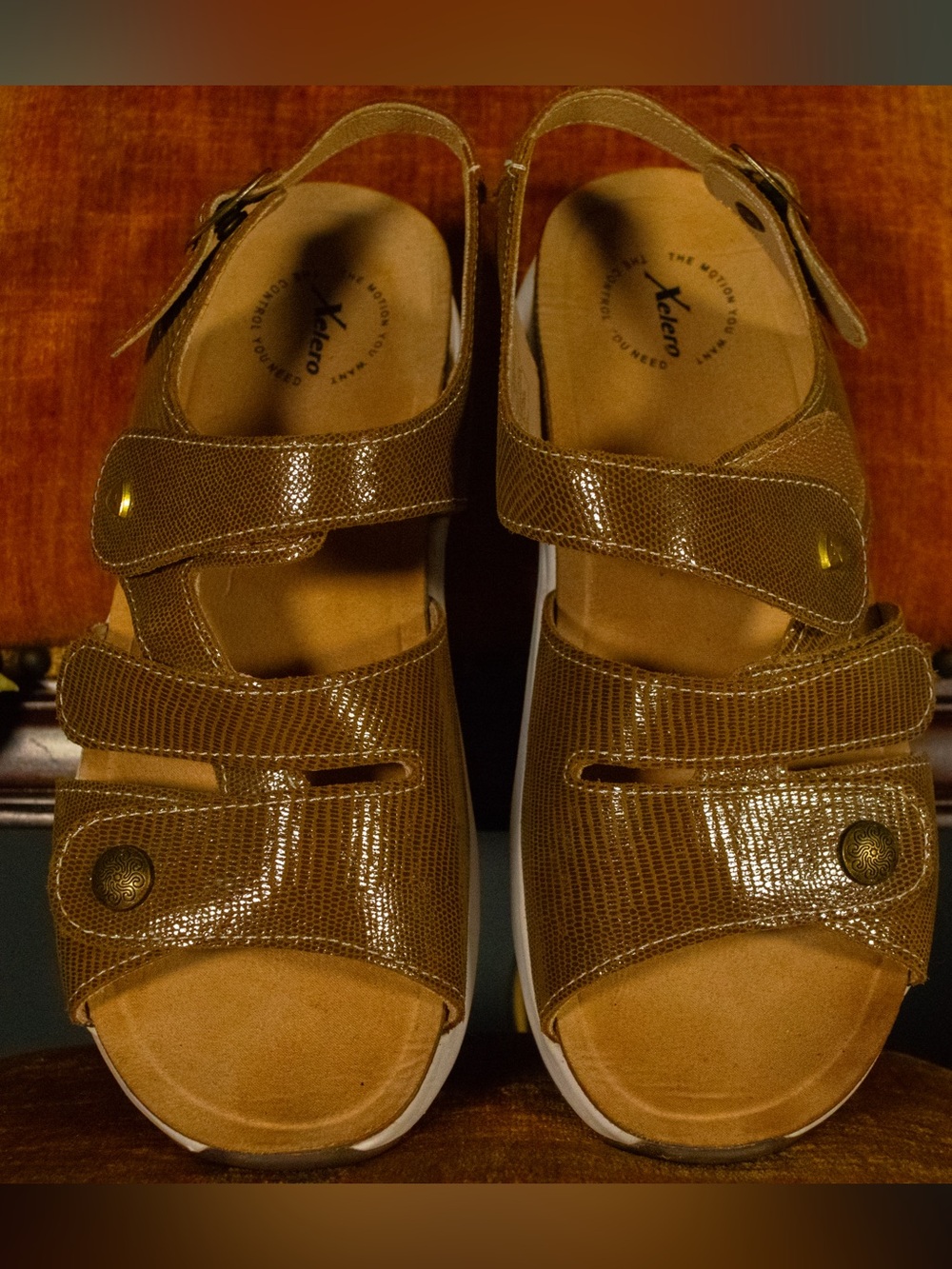 SIZE 40 (9.5) Brown Metallic Xelero Mykonos Comfort Sandal